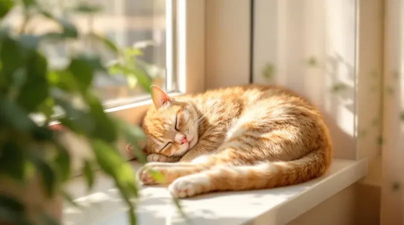 窗台上的橘猫午睡时刻 - 飘花影院 窗台上的橘猫午睡时刻(蜜桃热播)视频封面